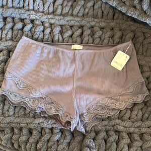 FREE PEOPLE INTIMATELY Lace Trim Sleep Shorts